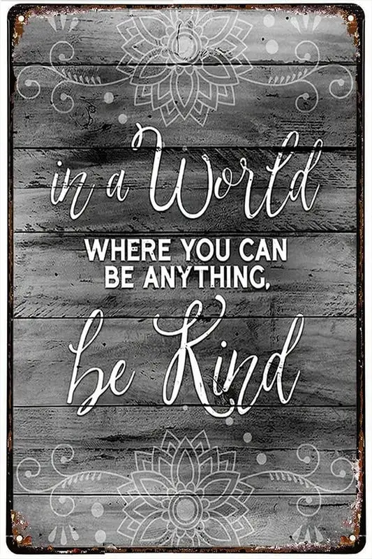 Металлический жестяной ретро знак в мире, где вы можете быть чем-то таким, Нет цветных жестяных знаков, для дома и улицы, бара, кофе Kitche