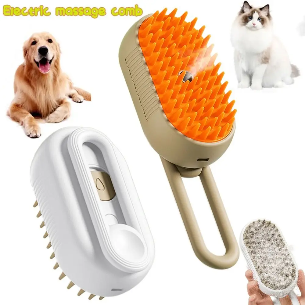 

3 In1 Cat Steam Brush Durable Anti Flying Hair Dog Brush Dog Comb Grooming Comb Electric Spray Massage Comb Pet