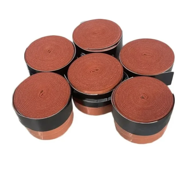 6Pcs Retro Brown Non-slip Overgrips Tennis Grip Tape Sweatband Over Tennis Accessory Grip Badminton Grips Wrap For Racket Handle 2
