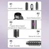 HATV 3 In 1 Electric Hair Dryer Hot Heating Hair Comb Wet Dry Hair Brush Curler Styling Tool Household 6