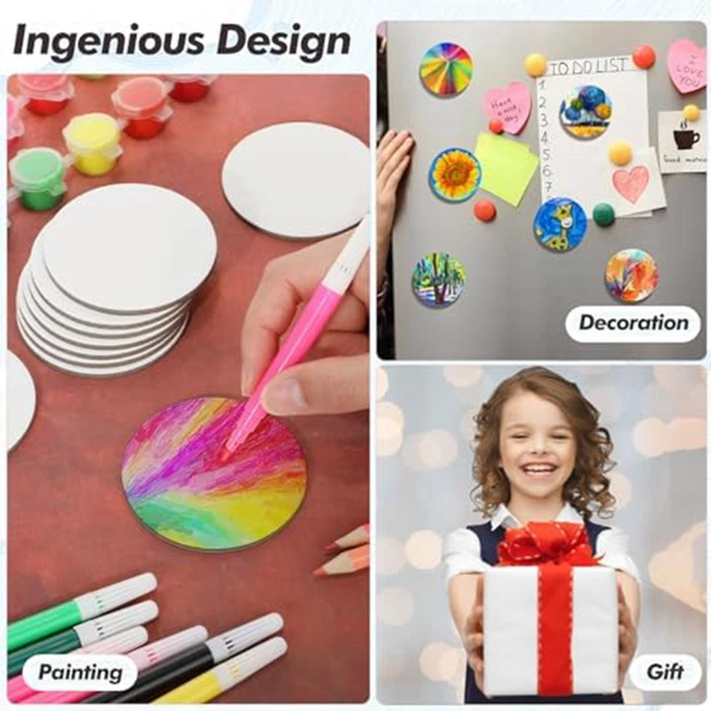 Magnetic Painting Canvas Panel For Painting Magnetic Tile Art Refrigerator Storage Cabinet Art Paint Crafts DIY Kit Easy Install