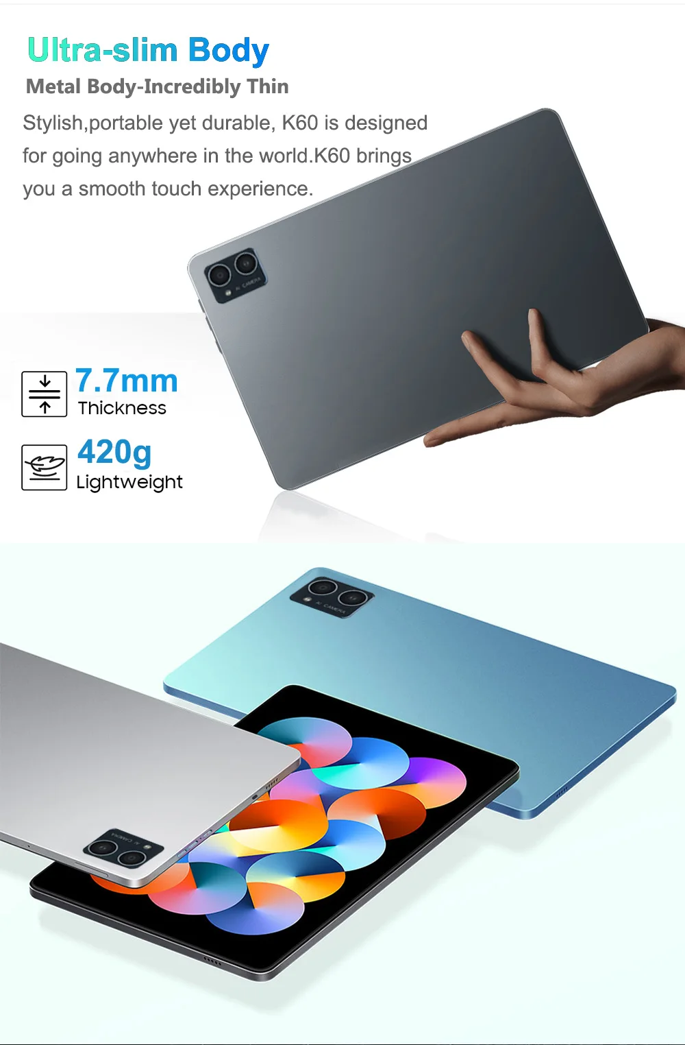 Nenmone 4G Tablets 10 Inch MT6771 Octa Core Android11 12GB RAM 256GB ROM 2 In 1 Tablet PC For Working 16MP Camera GPS Gaming 2