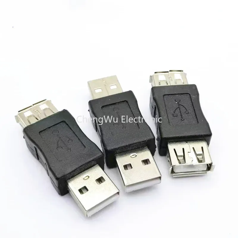 

2pcs USB 2.0 Straight Connector Male To Female / Female To Female / Male To Male Plug For Practical Computer Cables Adapter