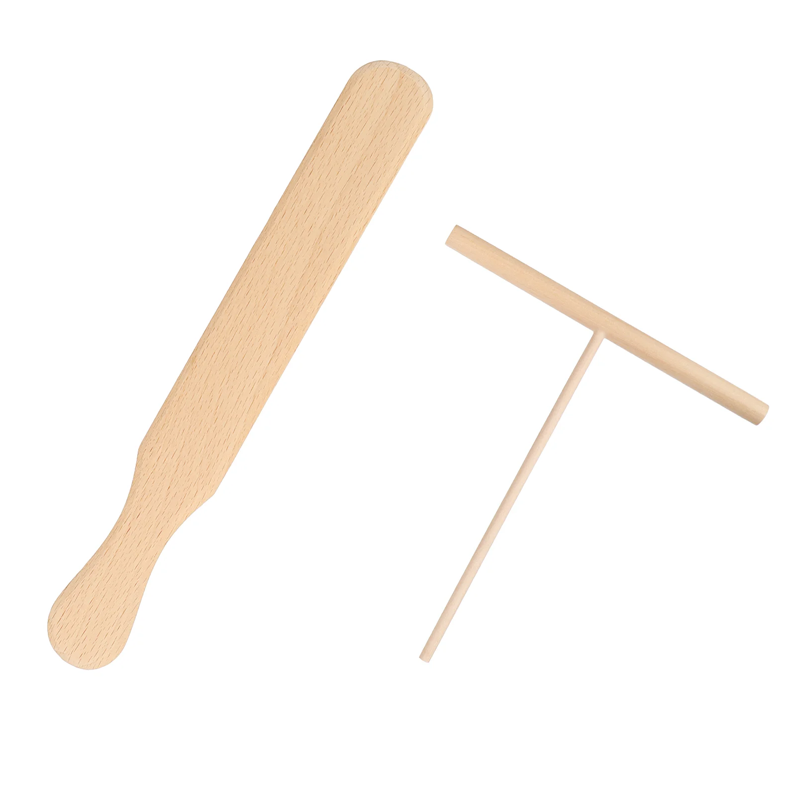 Pancake Tool Kitchen Utensil Set Crepe Stick Spreader Spatula Turner Maker Wooden Bamboo