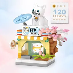 Deluxe Pet Tavern & Aquatic Shop Building Blocks Kit (Opp bag 120pcs)