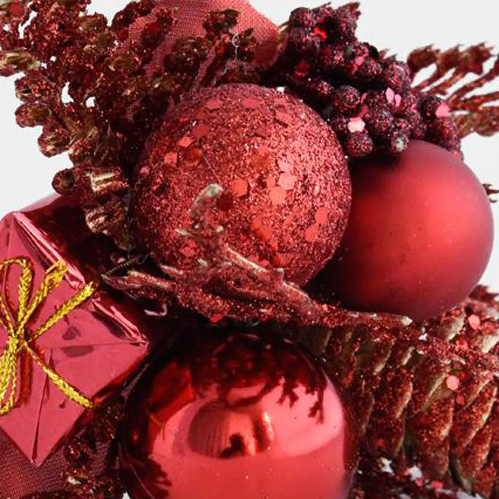 Christmas Tree Cutting Christmas Ball Pine Cone Simulation Decoration Christmas Party Decoration Supplies For Family Gathering