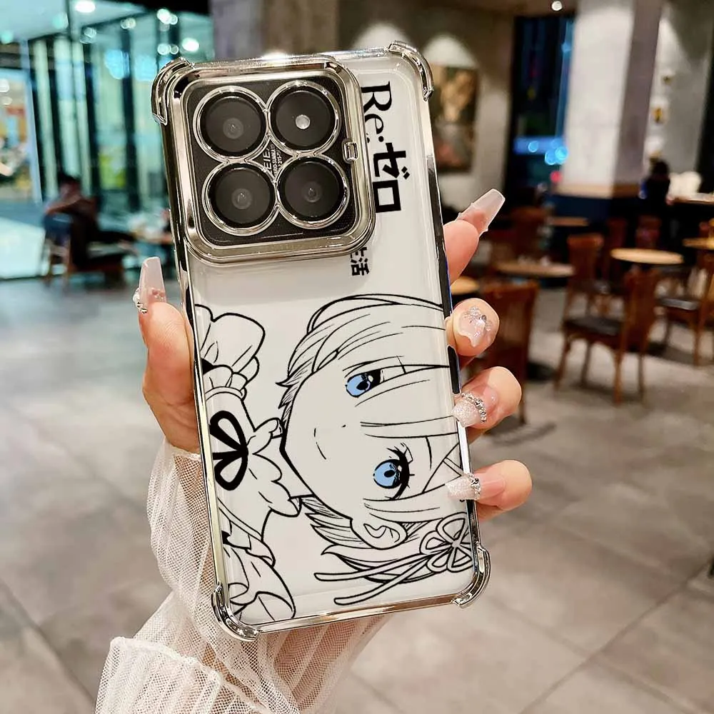 Anime Cute Rem Emilia Soft Phone Case