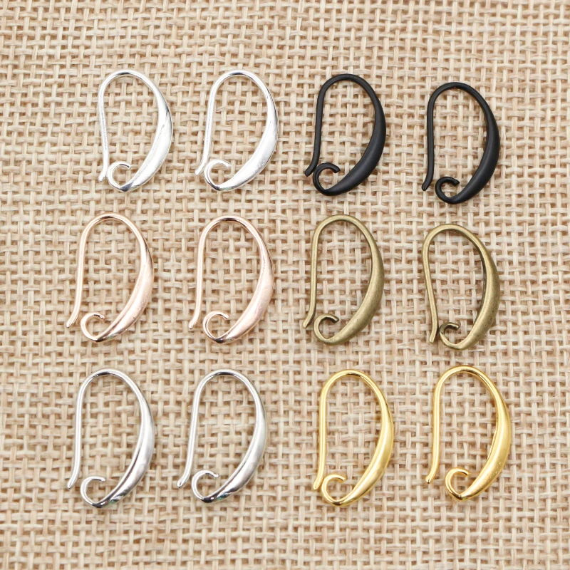 20 Stück kleine französische Ohrring haken aus Messing Draht einstellungen DIY kleine Ohrringe Haken Schmuck Herstellung Zubehör Fingerstücke