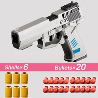2024 USP Safe Toy Gun For Kids Boys Shell Ejecting Cool Pistol 6 Shells + 20 Bullets Dropship Australia Tiktok 2