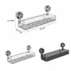 Bathroom Shelf Suction Cup Wall Mount Corner Storage Shelves Shampoo Holder Cosmetic Rack Shower Drain Basket Bathroom Organizer 6