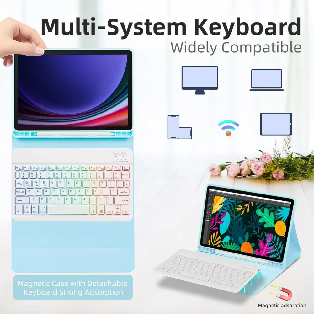 Wireless Detachable Backlit Keyboard Case