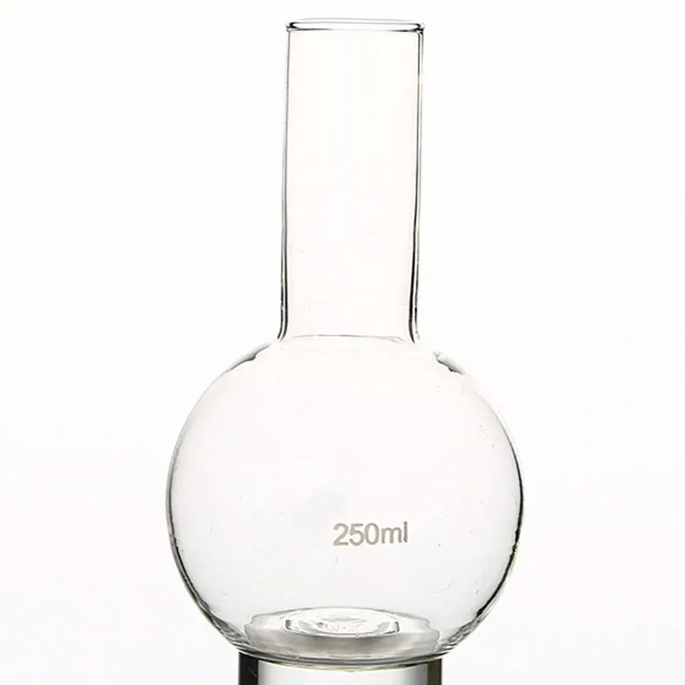Borosilicate Boiling Flasks Useful Clear Vol.250ml Laboratory Equipment Glass Bottle Chemistry Experiment Test