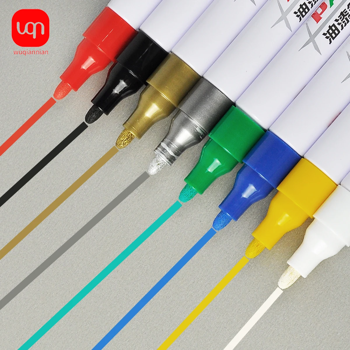 1pcs Car Scratch Repair Paint Pen Oil-Based Water-Proof Tire Tread Rubber Fabric Paint Marker Pen Permanent Black White Red permanent marker pen permanent marker paint marker pen markers pen permanent markers paint pen marker pens art marker pen