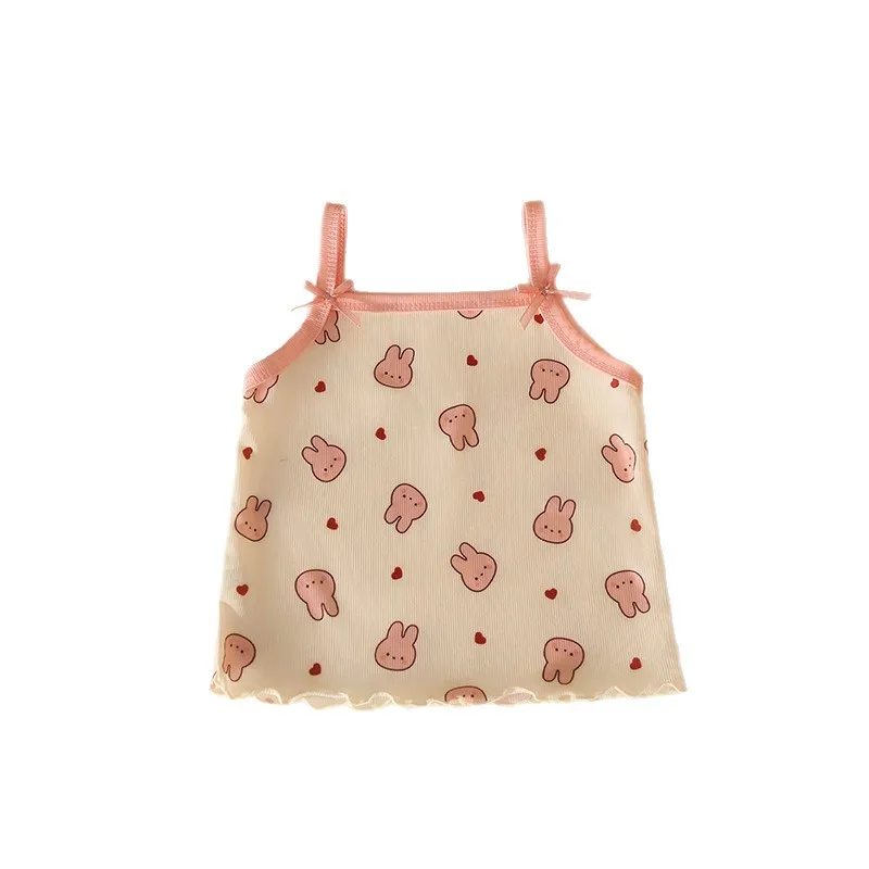 Girls Summer Clothes Sets New Baby Sleeveless Tops Shorts 2 Pieces Suit Girls Square Collar Clothing Set Kids Cotton Clothes - 5