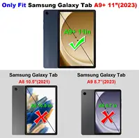 Screen Protector For Samsung Galaxy Tab A9 Plus 11" 2023 Premium HD Clear 9H Hardness Tempered Glass Film for Galaxy Tab A9+ 2