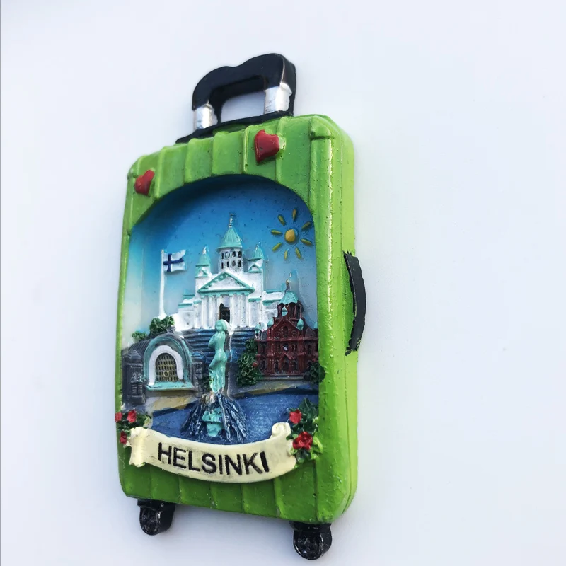 Description Picture 5 of itemEurope Finland 3D Fridge Magnets Tourism Souvenir Refrigerator Magnets Sticker Collection Handicraft Decoration Articles