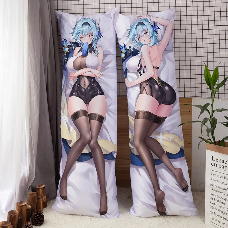 

Anime Dakimakura Pillow Case Genshin Impact Hugging Body Pillowcase Kujo Sara Eula Cushion Cover Dropshipping