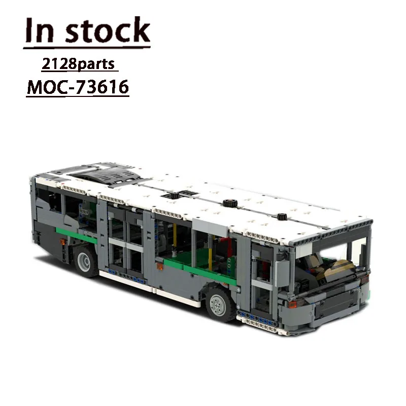 

MOC-73616 City Bus Assembly Splicing Building Blocks 2128 Building Block Parts Boy Kids Birthday Custom Creative MOC Toy Gift