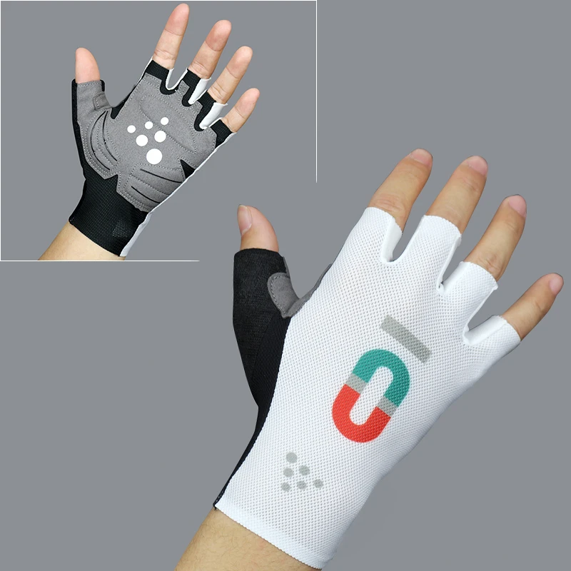 Guantes Ciclismo Men Women Pro Aero Cycling Gloves Team Light Half Finger Anti Slip Shockproof Road Bike Gloves 6