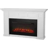 75” Electric Fireplace with Mantel for Living Room or Bedroom, Replaceable Fireplace Insert Heater, Realistic Log 1