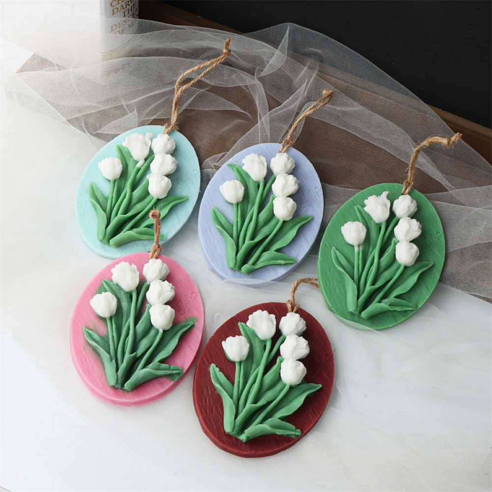 Customized Fashion Flower Aromatherapy Wax Tablets Mold Wardrobe