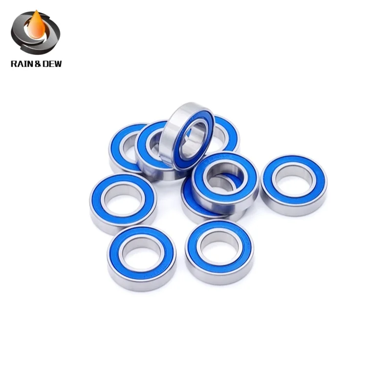 10PCS MR105RS 5X10X4mm 미니어처 볼 베어링 블루 씰드 608 6700 686 688 695 MR85 MR115 MR128 2RS 보어 3mm 4mm 5mm 6mm 7mm 8mm