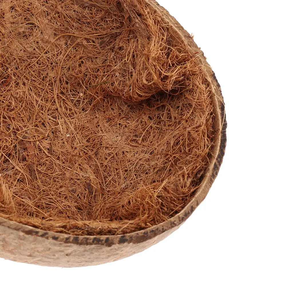 Coconut Shell Bird Nest House Hut for Pet Parrot Canary Finch Pigeon Cage Hamster Rat Gerbil Mice Cage Seed Toy parrot toy,bird toy,bird cage accessories