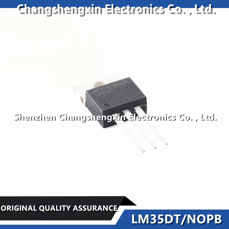 10 Pieces LM35DT/NOPB LM35DT New Original TO-220-3 10mV/C High-Pressure Analog Temperature Sensor 4V ~ 30V