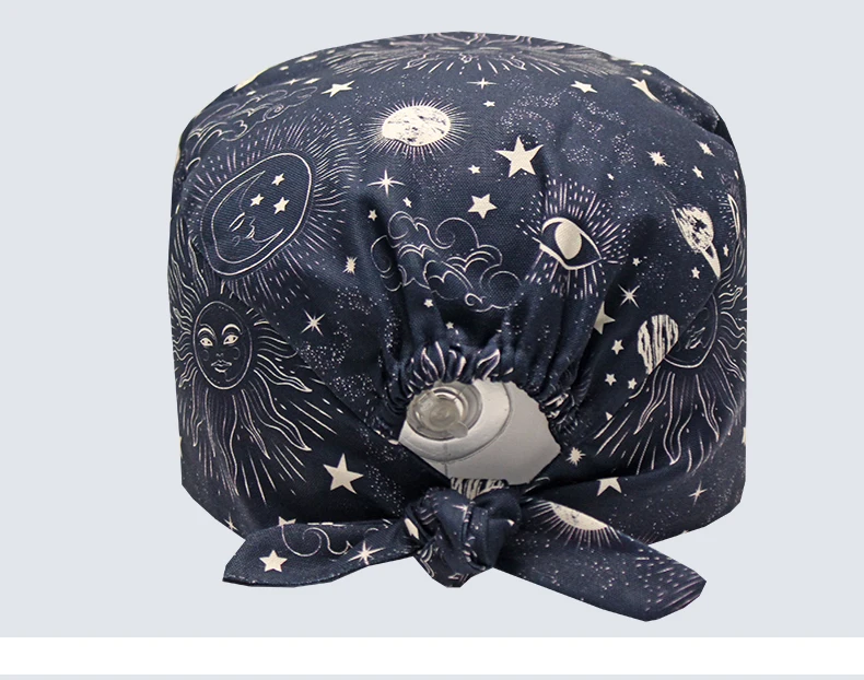 Neue Chirurgische Kappen Medizinische Peeling Hut Mujer Lange Haar Zahnarzt Skullcaps Veterinär Hüte mit Botton Chef Pflege Frauen Hüte M976 – Detail 11