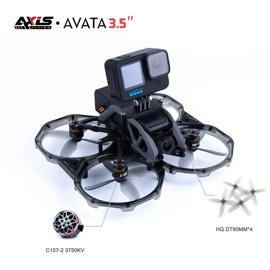 

AxisFlying AVATA 3.5" Upgraded Cinewhoop Frame Kits with 4PCS C157-2 3750KV Motor for DJI AVATA FPV Freestyle DIY Parts