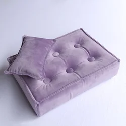 Newborn Photography Props Mini Mattress Cushion - L35 X W25.5 X H8CM (Light purple)