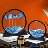 3D Moving Sand Art Nordic Creative Oranment Liquid Hourglass Flowing Sand Gift