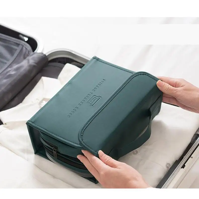 Business travel toiletries bag men multifunctional makeup bag women storage bags Unisex Cosmetic Box dry and wet separation tote