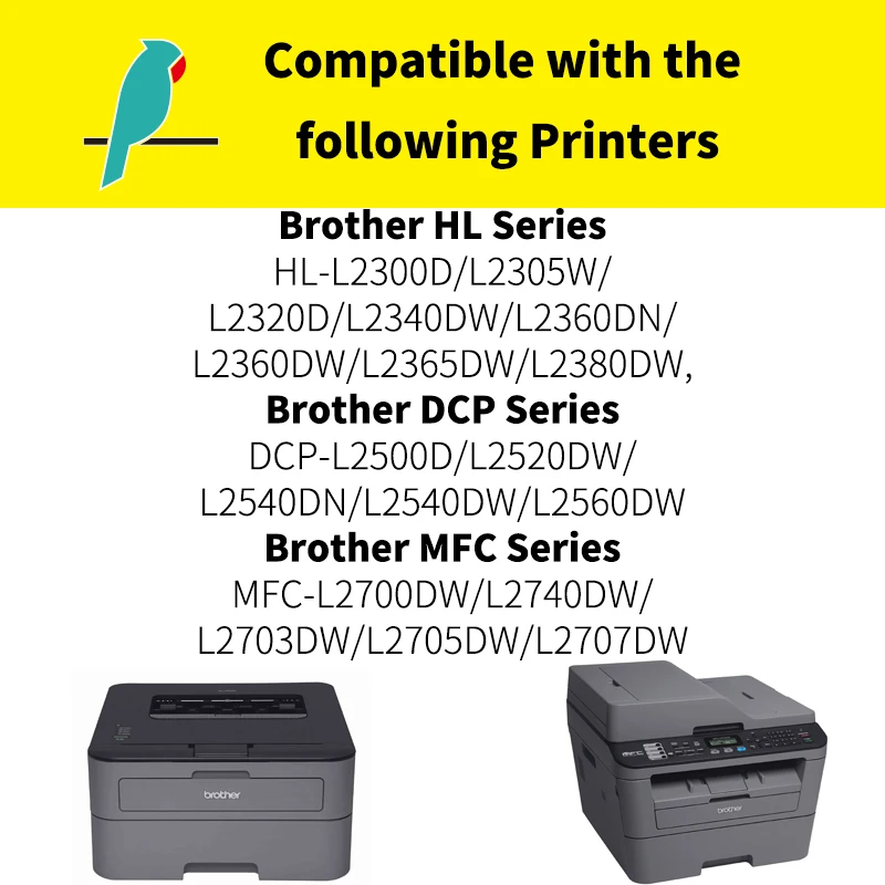 Toner Replacement for Brother TN660 TN-660 TN2320 TN-2320 Compatible with HL-L2300D L2380DW DCP-L2540DW HL-L2340DW L2360DW