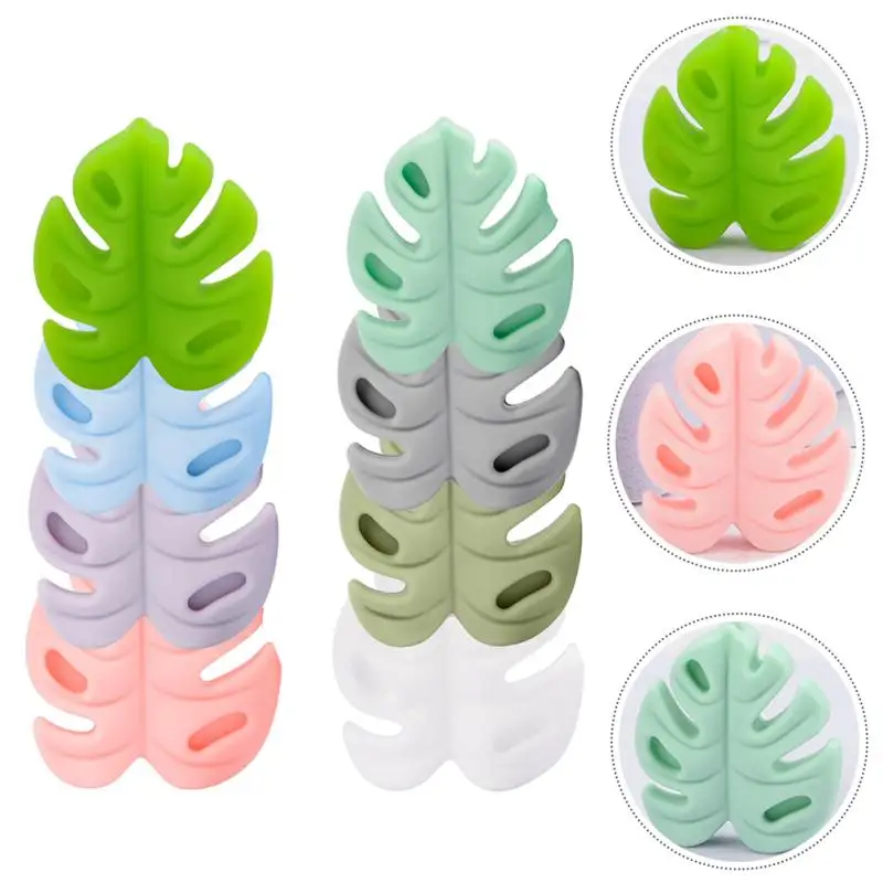 Description Picture 4 of itemNeedle Stoppers Monstera Knitting Silicone Stoppers Stitch Stoppers For Knitting Needles Turtle Backed Bamboo Silicone