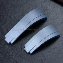 Premium 20mm Soft Silicone Waterproof Watch Strap - Flexible Rubber Wristband Replacement - 20mm (Grey)
