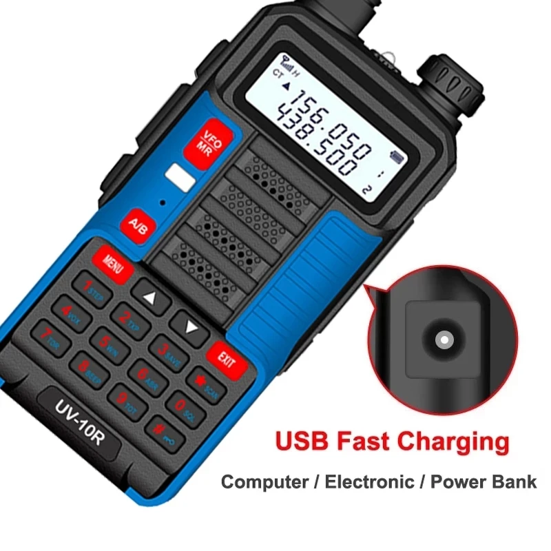 Baofeng UV-10 PRO Waterproof Walkie Talkie Dual Band High Power CB Radio Vhf Uhf CB Ham Radio Upgraded of UV-10 plus Radio UV5R cheap walkie talkies