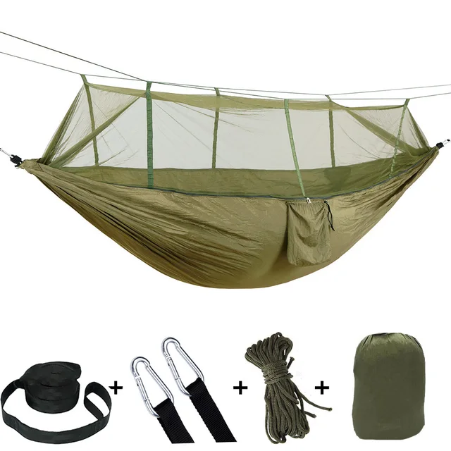 야외 초경량 낙하산 텐트 모기장 해먹 캠핑 제품 정보