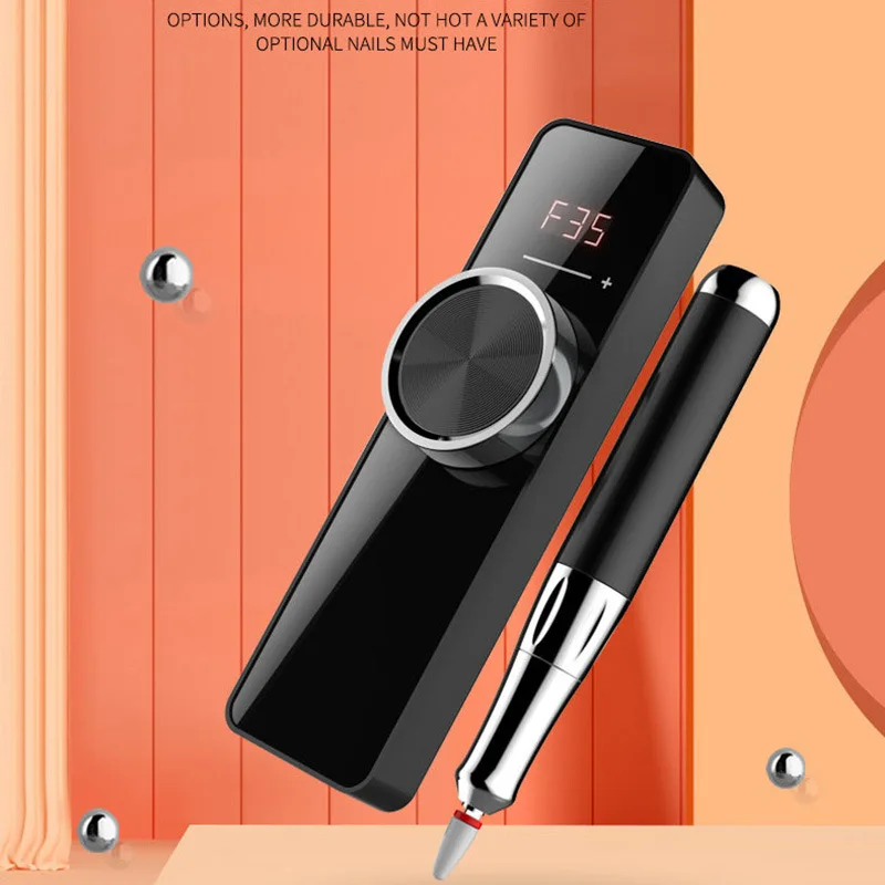 

35000RPM Nail Drill Machine Brushless Drive Electric Convenient Drill Rechargeable Cordless Efile Acrylic Gel Nails art Salon