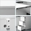 Computer Desk with 6 Drawers, 47 Inch Writing Wood Desk with Drawers PC Laptop Vanity Makeup Desk, Work Study Table Desk White 4