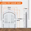 French Cat Door French Pet Free Entry and Exit Double Door ABS Cat Door Dog Door Hole with Door Curtain Cat Door 2