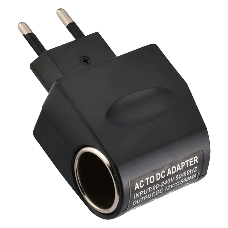 AC 110V/220V To DC 12V 0.5A Car Cigarette Lighter Power Socket Converter EU Plug Household Adapter for Car Charger Appliances