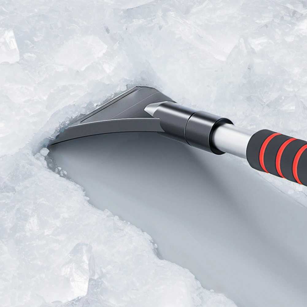 3 In 1 Extendable Ice Scraper Foam Handle Detachable Snow Brush Front Windshield Ice Scraping Defrost Broom Car Accessories
