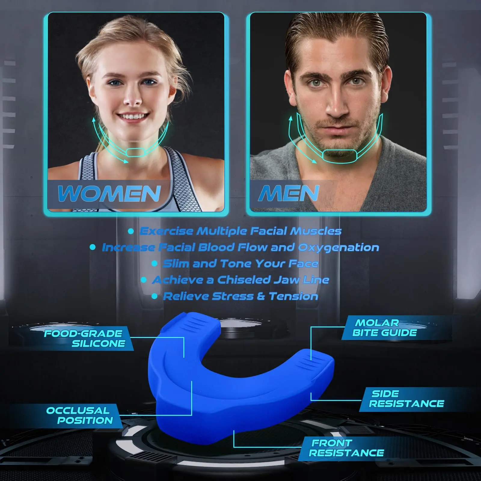 Workout Chiseled Jaw Device Jaw Exerciser Neck Toning Jawline