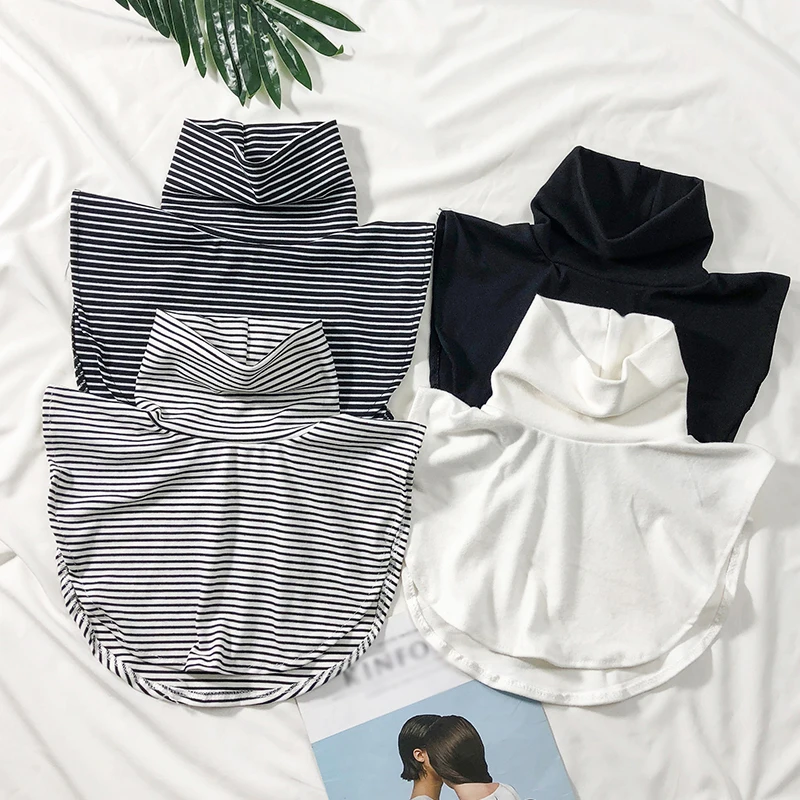 Cotton Fake Collar Blouse Sweater OL Detachable Shirt Collar False Lapel Women Top Collars Clothes Decoration fake collar detachable collar shawl