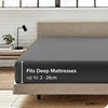 100% Cotton Fitted Bed Sheet Solid Color Mattress Cover with Elastic Band Non-Slip Adjustable Bedsheet for Double Queen King Bed 3