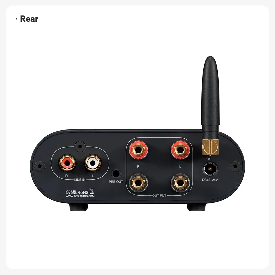 Fosi Audio-MC101-Bluetoothステレオオーディオアンプ,Vu