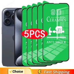5-Pack HD Soft Ceramic Screen Protector - HD Ceramic Film (For iPhone 13Pro Max)