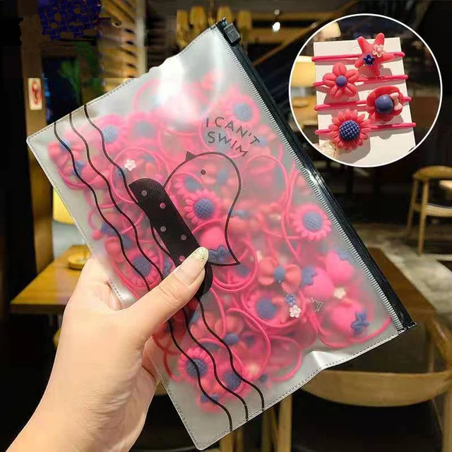 20Pcs Children's Hair Ties Headdress Not Hurt Girls Scrunchies Elastic Hair Band Kids Hair Rope Rubber Band Set Hair Accessories 20Pcs-A4