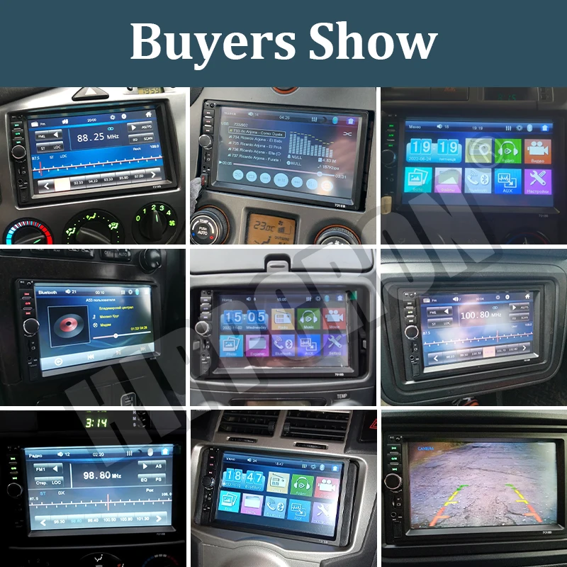 7" Car Radio Multimedia 2 din MP5 Player Bluetooth HD Touch Screen Stereo 12V FM